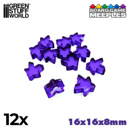 Meeples 16x16x8mm - Viola | Token e Gettoni da Gioco Meeples 16x16x8mm - Viola | Token e Gettoni da Gioco