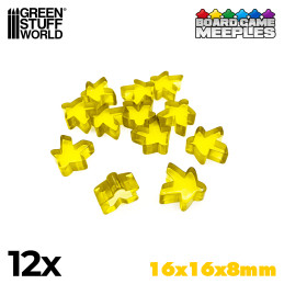 Meeples 16x16x8mm - Yellow | Gaming Tokens and Meeples