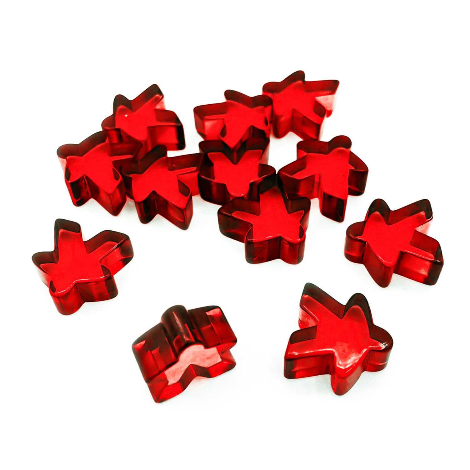 Meeples 16x16x8mm - Rouge Meeples 16x16x8mm - Rouge
