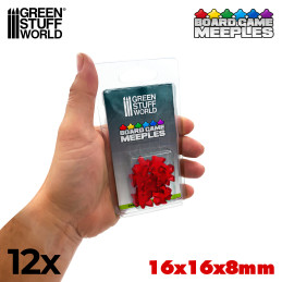Meeples 16x16x8mm - Rosso | Token e Gettoni da Gioco