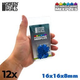 Meeples 16x16x8mm - Blue | Gaming Tokens and Meeples