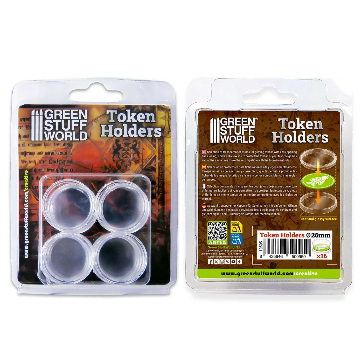 Protectores para Fichas 26mm