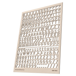 Letras y números 10 mm ESTANDAR