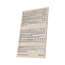 Lettere e numeri 4 mm STANDARD