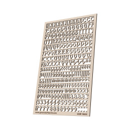 Lettere e numeri 6 mm GOTICI