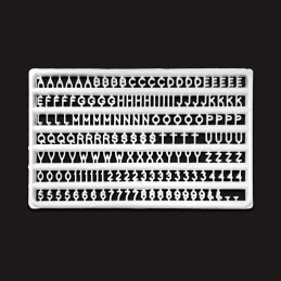 Letras y números 2 mm Letras