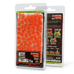 Touffes de Fleurs - 6mm - Tufts - Fleurs Oranges