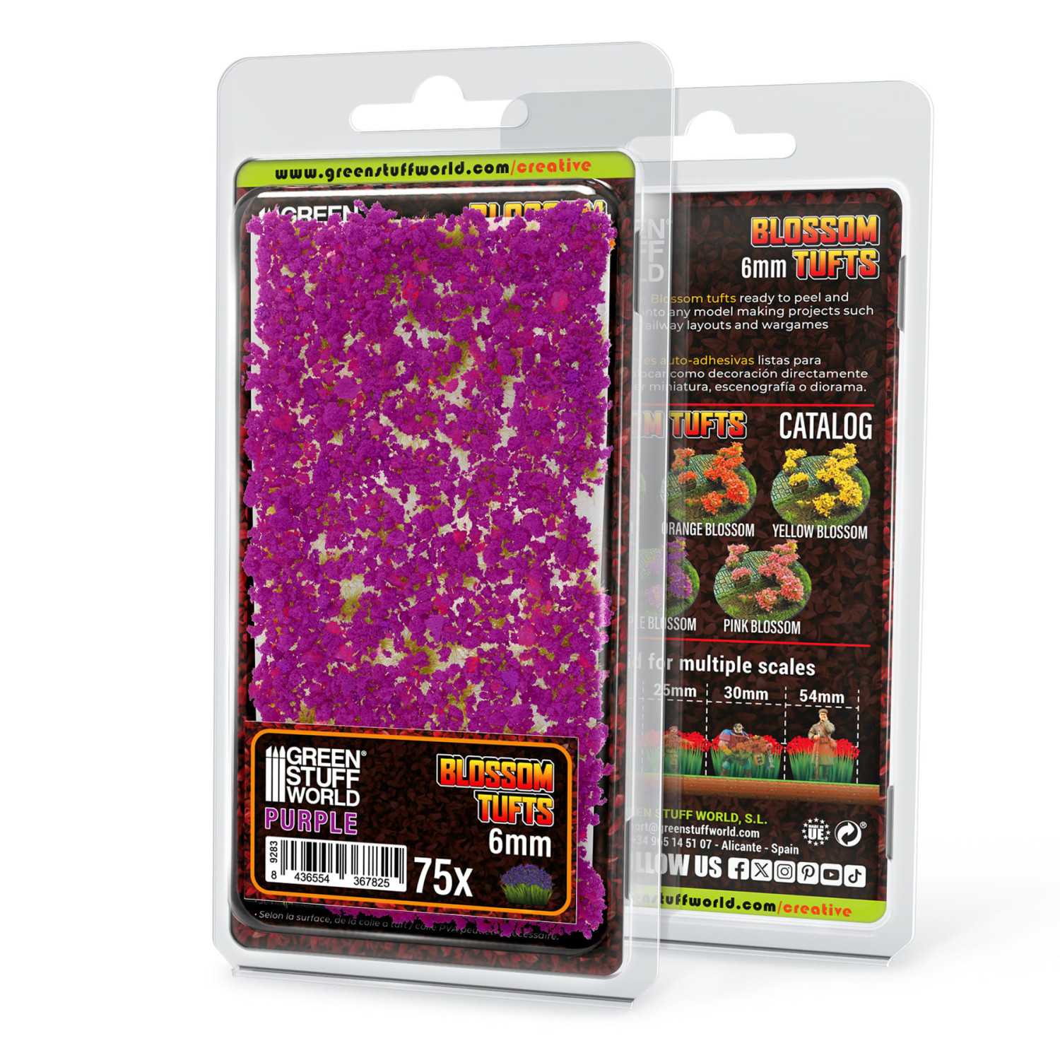 Matas con Flor - Tufts - 6mm - FLORES VIOLETAS Matas con Flor - Tufts - 6mm - FLORES VIOLETAS