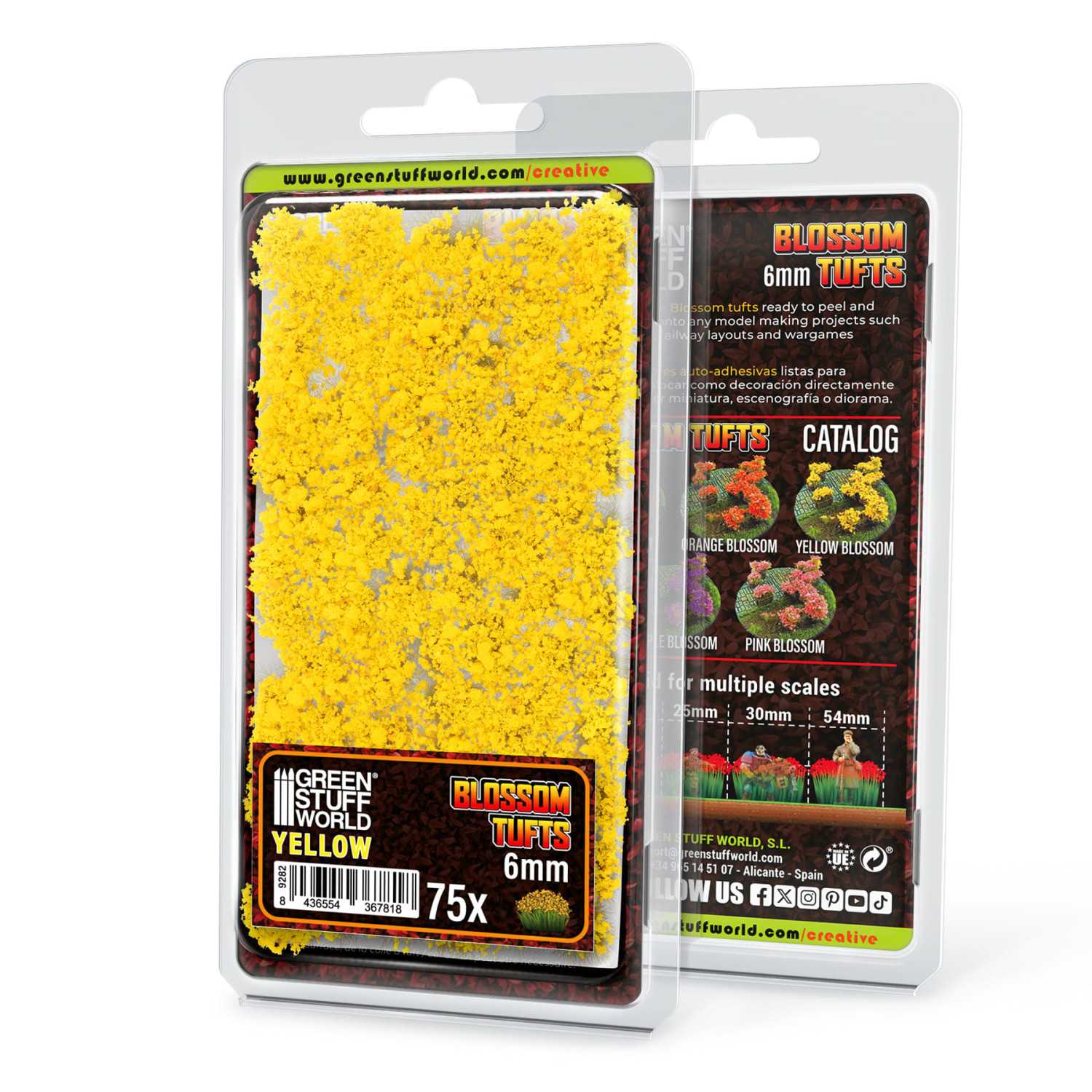 Blossom Tufts- 6mm - Yellow Flowers