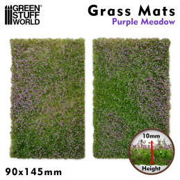 Grasmattenausschnitte - Lila Wiese | Grasmatten modellbau