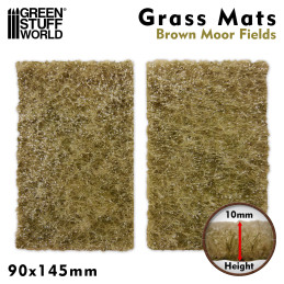Grass Mat Cutouts - Brown Moor Fields | Grass Mat Cutouts