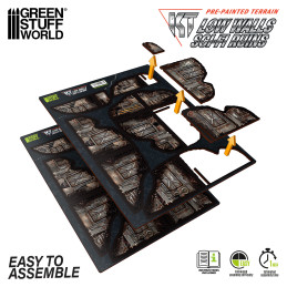 Muros Sci-Fi en ruinas prepintados