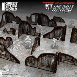 Muros Sci-Fi en ruinas prepintados