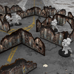 Murs bas prépeints Matched Play pour Warhammer competitive compatible avec les tournois Warhammer 40k compétitifs