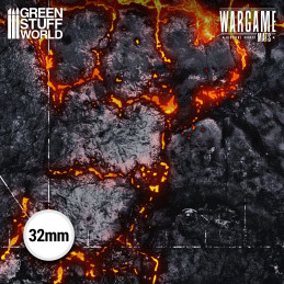 Neoprenmatte 44x60" Flamecoil Path mit Aufstellungszonen