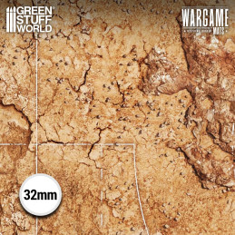 Tapis néoprène 44x60" Dreadrock Badlands avec zones de déploiement