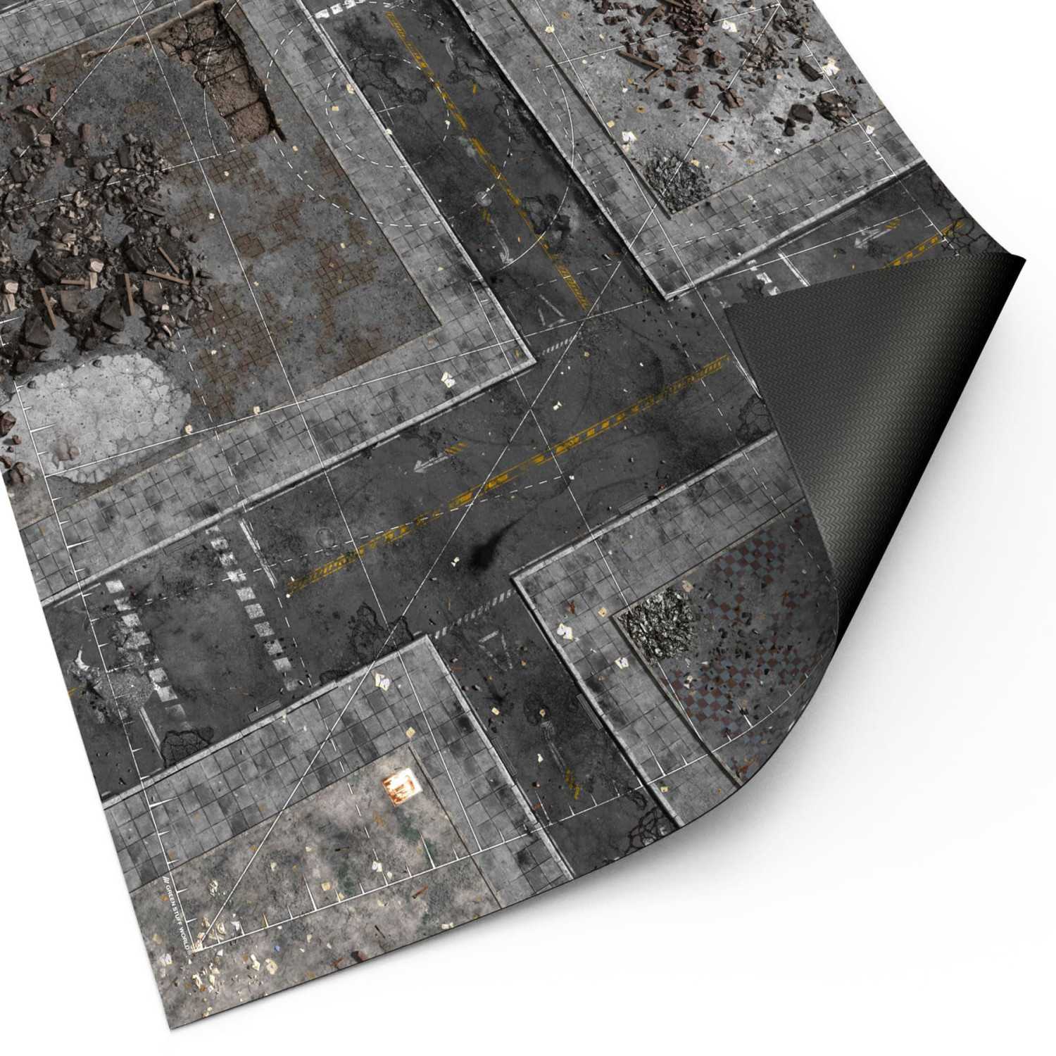 Tapete Neopreno 44x60" Ground Zero District con zonas de despliegue