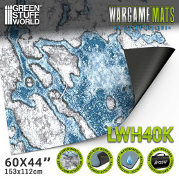 Neoprenmatte 44x60" Blizzard Hollows mit Aufstellungszonen