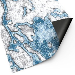 Tappetino neoprene 44x60" Blizzard Hollows con linee di schieramento