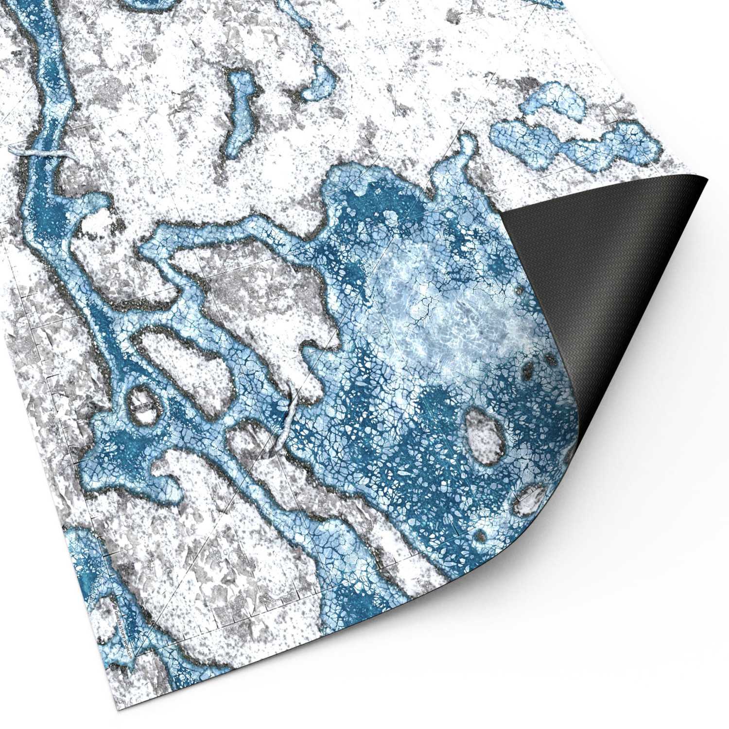 Tapis néoprène 44x60" Blizzard Hollows avec zones de déploiement