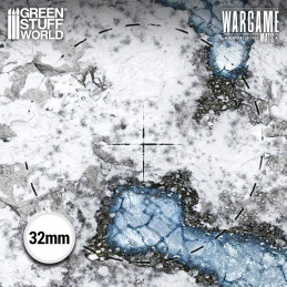 Tapete Neopreno 44x60" Blizzard Hollows con zonas de despliegue