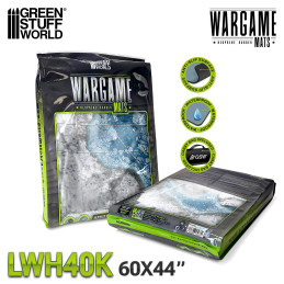 Tapis néoprène 44x60" Blizzard Hollows avec zones de déploiement
