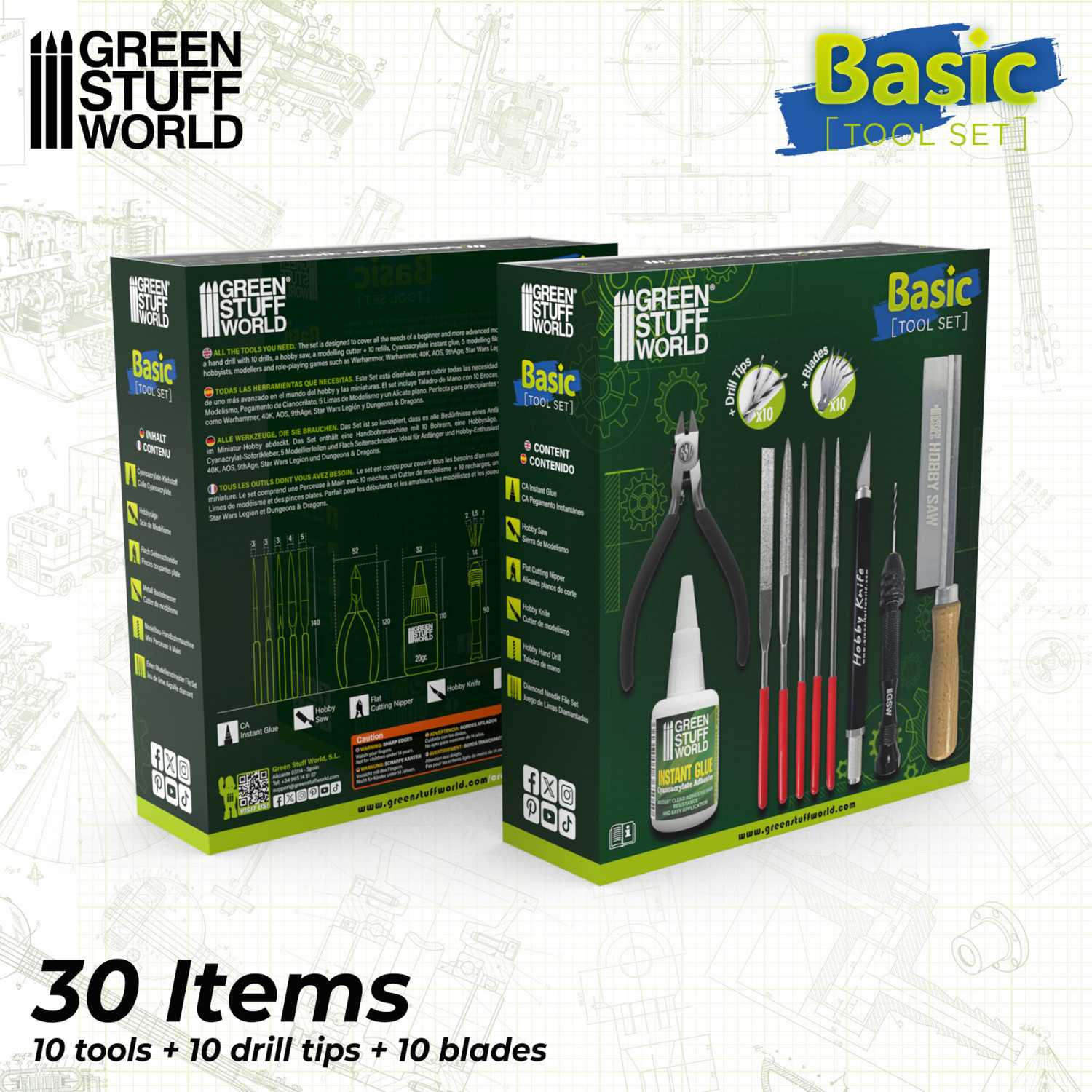 Kit aérographe 0,3/0,5 mm DSPIAE pour maquette Gundam
