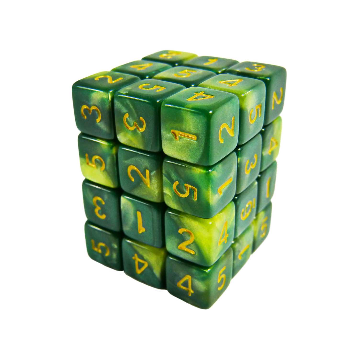 36x Dadi D6 12mm - Verde Marmo | Dadi D6 36x Dadi D6 12mm - Verde Marmo | Dadi D6