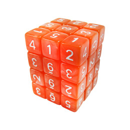 36x W6 12mm Spielwürfel - Orange | W6-Würfel
