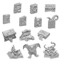 3D Printed Set - Resin Cursed Books | Fantasy furniture and scenery
