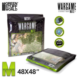 Neopren-Dungeon-Spielmatte mit 25-mm-Raster Duskriver Meadows 120×120cm