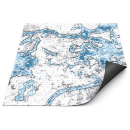 Tappetino dungeon in neoprene con griglia – Blizzard Hollows 120×120cm