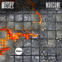 Lavaforge Dungeon Tiles | Neoprene Mat 4x4' (120x120cm)