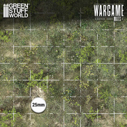 Dungeon Neoprene Mat with 1-inch grid 4x4' (120x120cm) Duskriver Meadows