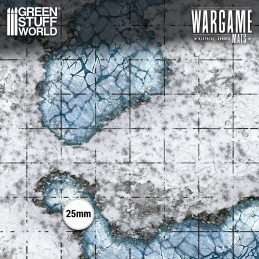 Tapete Neopreno Mazmorra con cuadricula 25mm - Blizzard Hollows 120x120cm