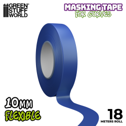 Cinta FLEXIBLE - 10mm Cinta de Enmascarar para Curvas