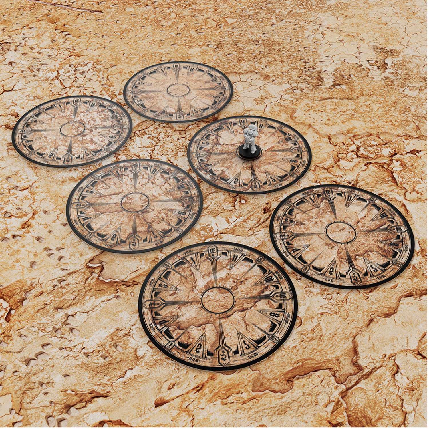 Aree Obiettivo 40k compatibile con Warhammer 40k 10a edizione e WTC | Objective Marker x6 Aree Obiettivo 40k compatibile con Warhammer 40k 10a edizione e WTC | Objective Marker x6