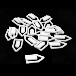 Plastikclips - Weiß | Marker und Spiel Lineale