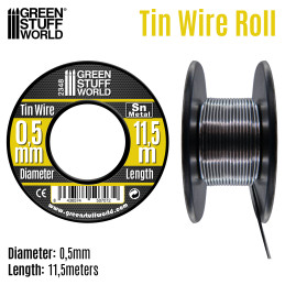 Flexibler Zinndraht 0.5mm | Zinn