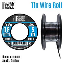 Flexible tin wire roll 0.8mm | Tin