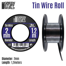 Flexibler Zinndraht 2mm | Zinn