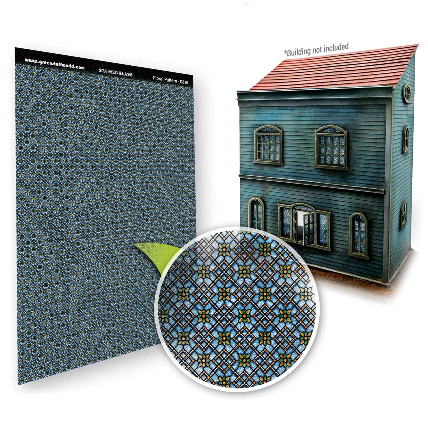 Vitraux Miniatures - Motif floral