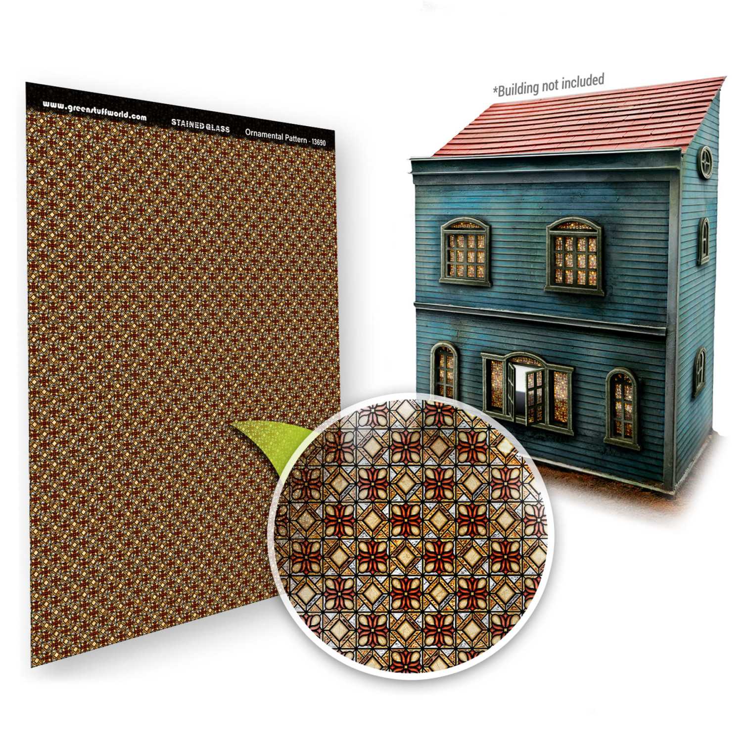 Ornamental Pattern Stained Glass