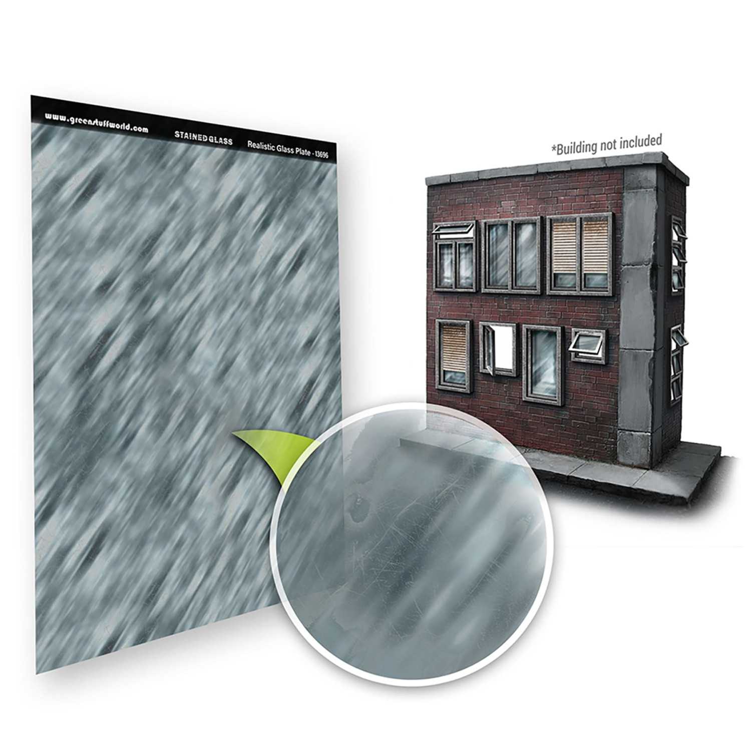 Farbglasfenster mit realistischem Effekt | Realistische Glasplatte