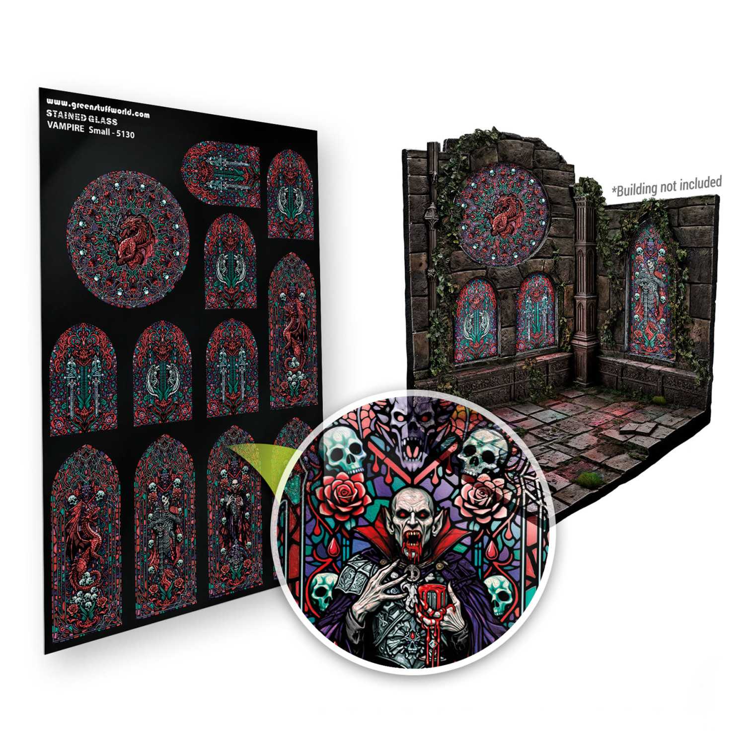 Vitraux Miniatures - Vampires - Petites