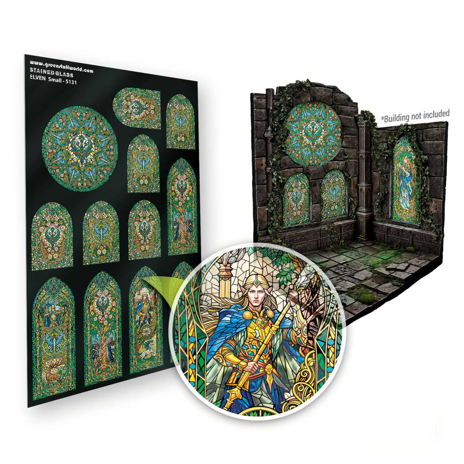 Vitraux Miniatures - Elfiques - Petites