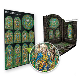 Farbglasfenster - Elfen - Große