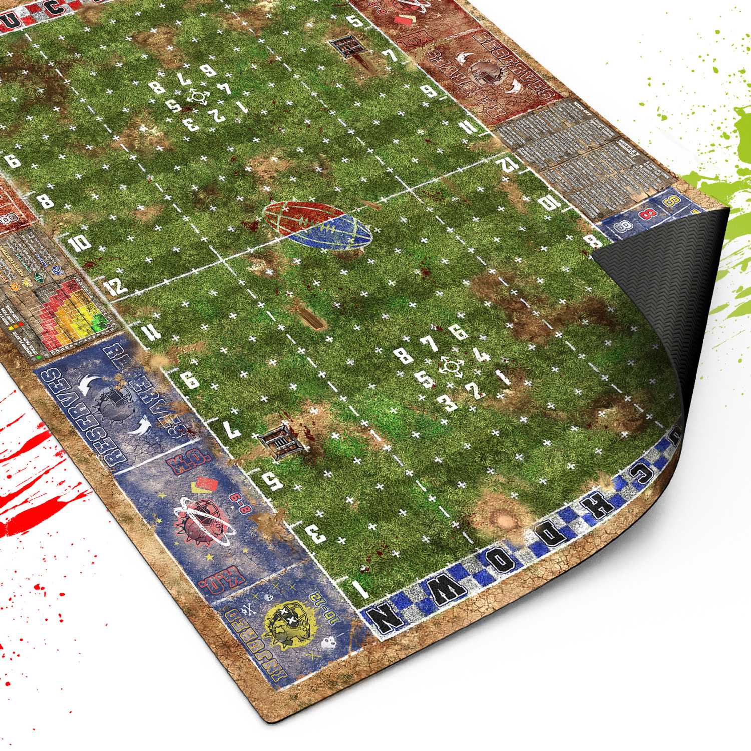 Tapete Neopreno Fantasy Football - Bloodgrass Pitch | Blood bowl compatible