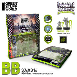 Fantasy-Football-Neoprenmatte - Bloodgrass Pitch | Blood Bowl kompatibel