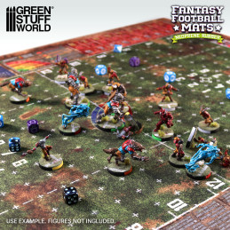 Fantasy Football Neoprene Mat - Bloodgrass Pitch | Blood Bowl compatible